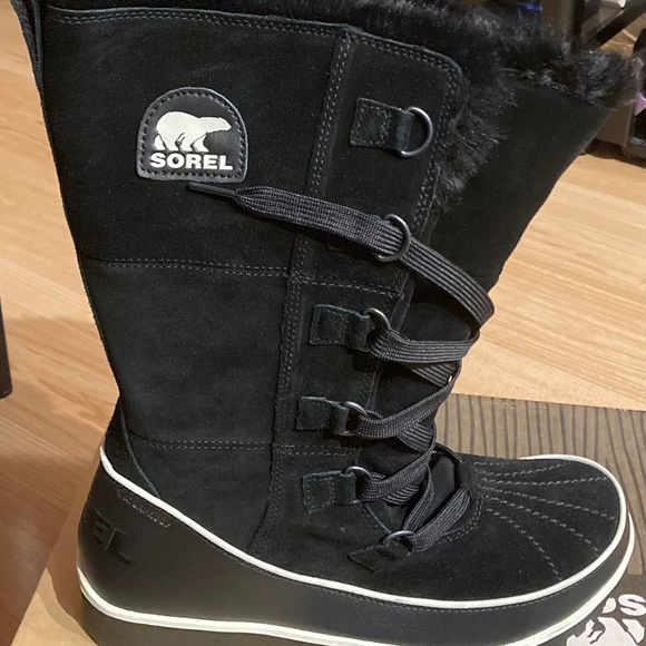 New in Box  WOMEN’S SIZE 10 SOREL TIVOLI™ HIGH II  BLACK WATERPROOF BOOTS - Picture 1 of 2